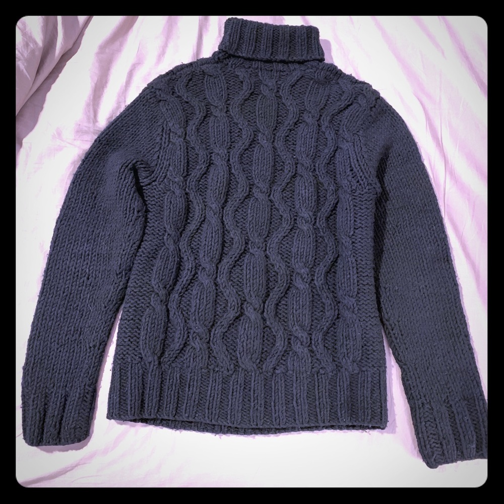 Express Black Woven Sweater in Medium